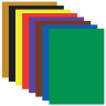Цветная бумага, А4, мелованная (глянцевая), 8 листов 8 цветов, на скобе, ЮНЛАНДИЯ, 200х280 мм, 
