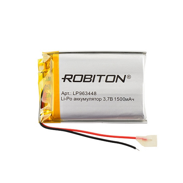 Аккумулятор ROBITON LP963448 3.7В 1500мАч PK1