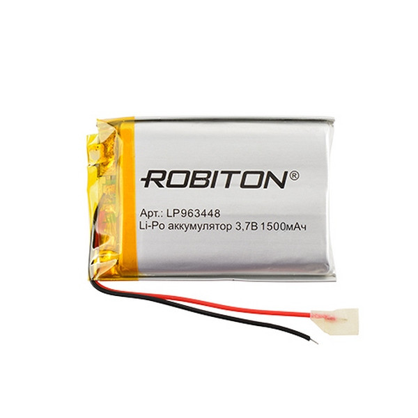 Аккумулятор ROBITON LP963448 3.7В 1500мАч PK1