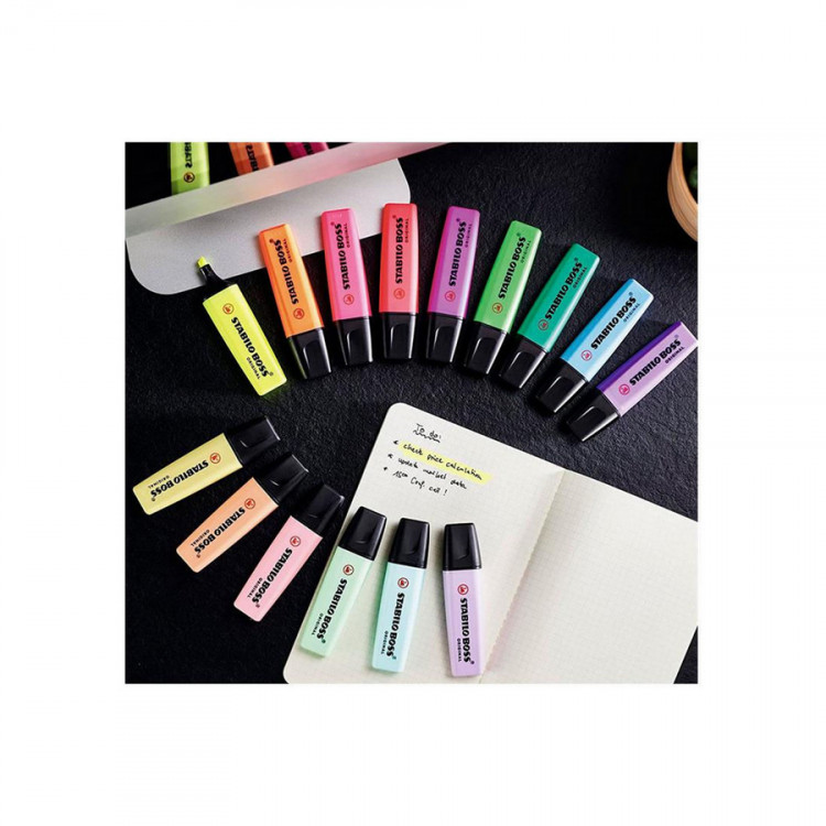 Текстовыделитель STABILO BOSS ORIGINAL красный, блистер (STABILO 70/40-B)