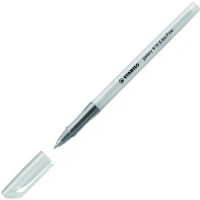 Ручка шариковая STABILO Galaxy 818 XF/0,30 мм,  корпус дымчатый, черная (STABILO 818/46XF, 818XF1046)