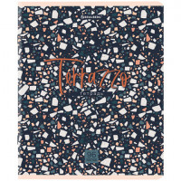 Тетрадь А5, 96 л, BRAUBERG Terrazzo, клетка, матовая ламинация, ассорти, 1шт. (BRAUBERG 404690/1)
