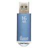 Флеш-диск 16 GB, SMARTBUY V-Cut, USB 2.0, металлический корпус, синий, SB16GBVC-B