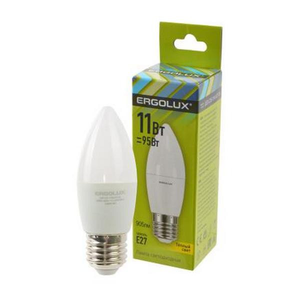 Лампа светодиодная ERGOLUX LED-C35-11W-E27-3K 11Вт E27 3000K BL1