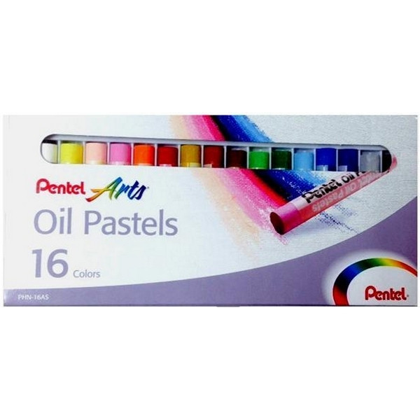 Пастель Pentel Arts Oil Pastels, 16 цветов (Pentel PHN-16U)