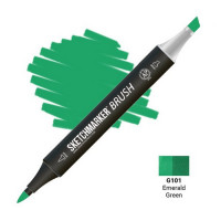 Маркер художественный SketchMarker Brush Pro, G101 Emerald Green (SketchMarker G101)