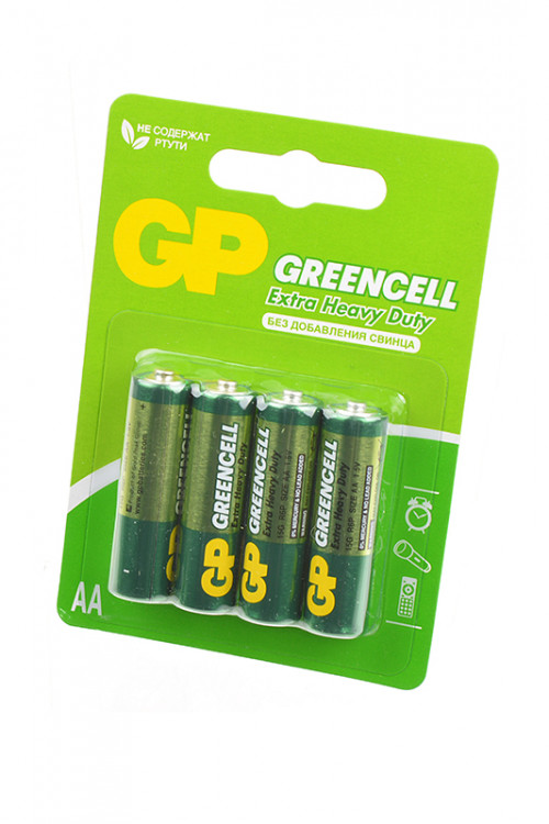 Батарейка GP Greencell GP15G-2CR4 R6 BL4 (Комплект 4 шт.)