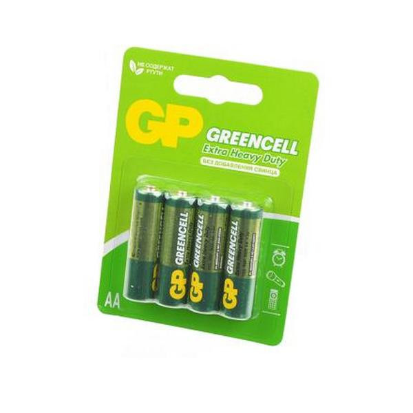 Батарейка GP Greencell GP15G-2CR4 R6 BL4 (Комплект 4 шт.)