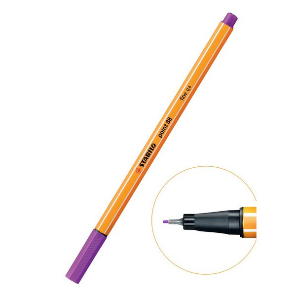 Ручка капиллярная Stabilo Point 88 0,4 мм, 88/58 сиреневая (Stabilo 88/58, 0А-00003157)*