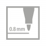 Набор капиллярных ручек STABILO pointMax, 0,8 мм 24 цвета, пластиковый футляр (STABILO 488/24-01)