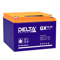 Energon Delta GX 12-24 Аккумуляторная батарея DELTA GX 12-24 (12В / 24Ач, Тип: AGM;Гелевый, Клемма: Болт М5, ДхШхВ: 166х175х125мм (Полная высота: 125мм), срок службы: 15 лет, Гарантия: 1г, вес: 8,3кг)