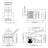 Коннектор телефонный RJ12 (6P4C) RJ-12 обжимной Комплект 10шт