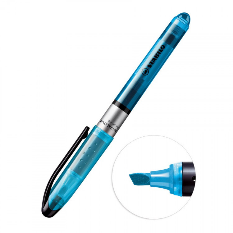Текстовыделитель Stabilo Navigator с системой жидких чернил, 1-4  мм., Голубой (STABILO 545/31)