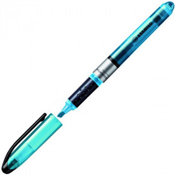Текстовыделитель Stabilo Navigator с системой жидких чернил, 1-4  мм., Голубой (STABILO 545/31) Компактный текстовыделитель с карманным клипом