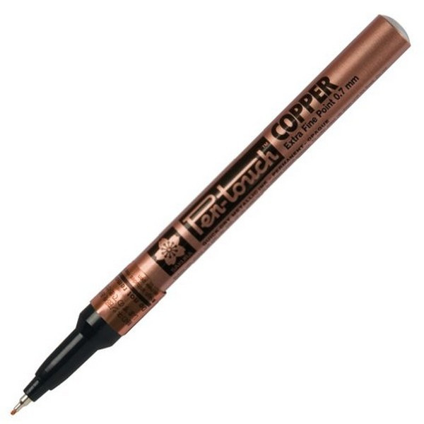 Маркер нестираемый Sakura Pen-Touch, перманентный, 0,7 мм, медный (Sakura 41103)