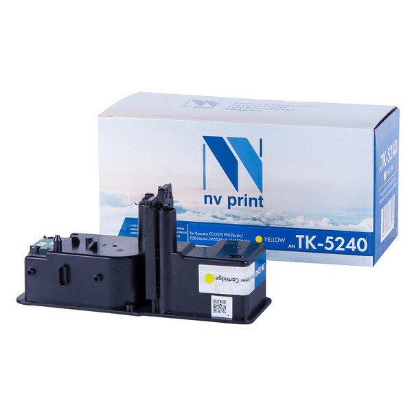 NV Print NVP-TK5240Y Картридж совместимый NV-TK-5240 Yellow для Kyocera Ecosys P5026cdn / P5026cdw / M5526cdn / M5526cdw (3000k)