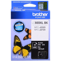 Brother LC669XLBK Картридж Brother LC-669XLBK для MFCJ2320, 2720 чёрный (2400стр)