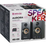 Колонки компьютерные DEFENDER AURORA S20, 2.0, 2х10 W, дерево, двухполосные, черные, рег. громкости, 65419