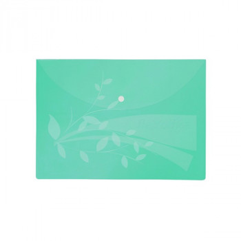 Папка конверт с кнопкой FlexOffice А4 (340x240мм), 0,12 мм, зеленая (FlexOffice FO-CBF02 GREEN) Папка конверт с кнопкой А4 (340x240мм), 0,12 мм, зеленая