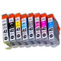 NV Print NVP-6384B010 Набор струйных картриджей для Canon CLI-42 (NV-6384B010) 8 цветов для Canon Pixma PRO-100, 100S совместимый