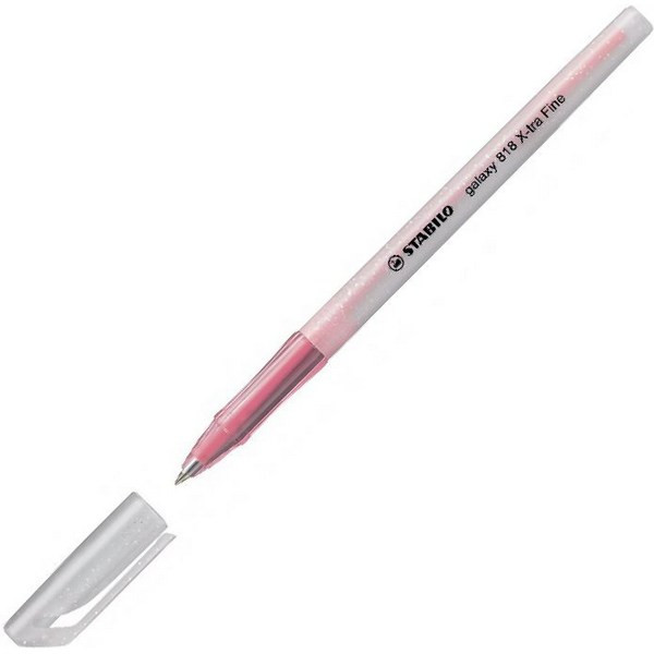 Ручка шариковая Stabilo Galaxy 818, XF 0,30 мм., цвет корпуса розовый дымчатый, цвет чернил: Розовый (STABILO 818/56XF)