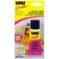 Клей для ткани, войлока и тесьмы UHU Creativ Stoff, Filz & Baender, 38 мл., блистер (UHU 47265)*