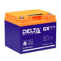Energon Delta GX 12-45 Аккумуляторная батарея DELTA GX 12-45 (12В / 45Ач, Тип: AGM;Гелевый, Клемма: Болт М6, ДхШхВ: 197х165х170мм (Полная высота: 170мм), срок службы: 15 лет, Гарантия: 1г, вес: 14,6кг)