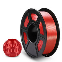 NV Print NVP-3D-SILK-PLA-P-RED Филамент NVPRINT Silk PLA+ Red для 3D печати диаметр 1.75мм  длина 330 метров  масса 1 кг