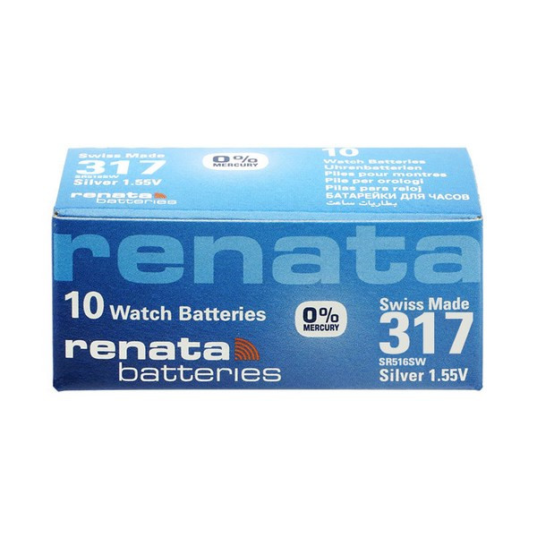 Батарейка RENATA SR516SW   317 (0%Hg)