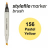 Маркер спиртовой Stylefile Brush двухсторонний, цвет 156 (Pastel Yellow)