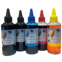 NV Print NVP-INK100-Cpd-5 Чернила для аппаратов Canon, комплект 5 цветов (пигментные Bk + водные Bk,C,M,Y) по 100 мл, совместимые