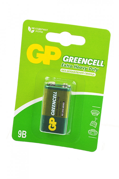 Батарейка GP Greencell GP1604G-2CR1 6F22 BL1