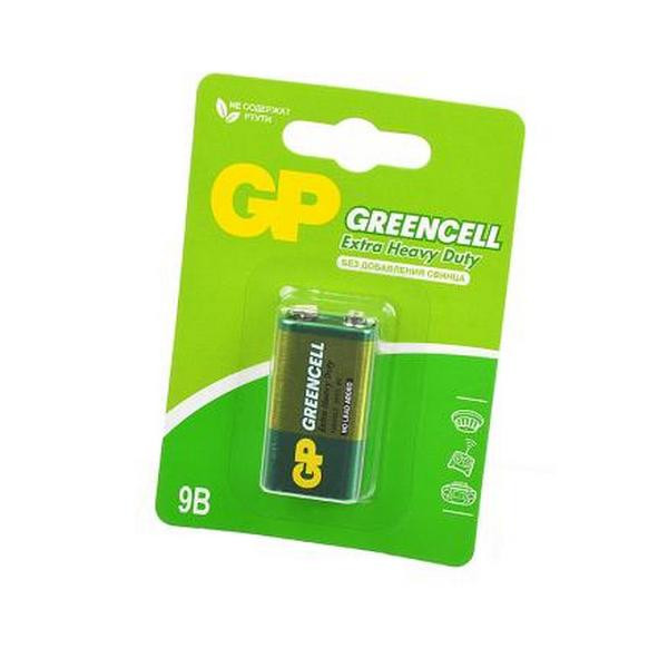 Батарейка GP Greencell GP1604G-2CR1 6F22 BL1