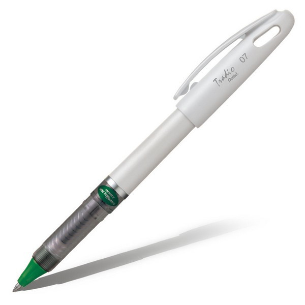 Ручка гелевая Pentel Tradio 07, 0.7 мм, зеленая BL117W-D