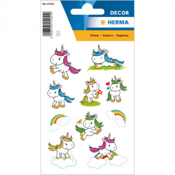 HERMA 15451 НАКЛЕЙКИ DECOR детеныши единорога 