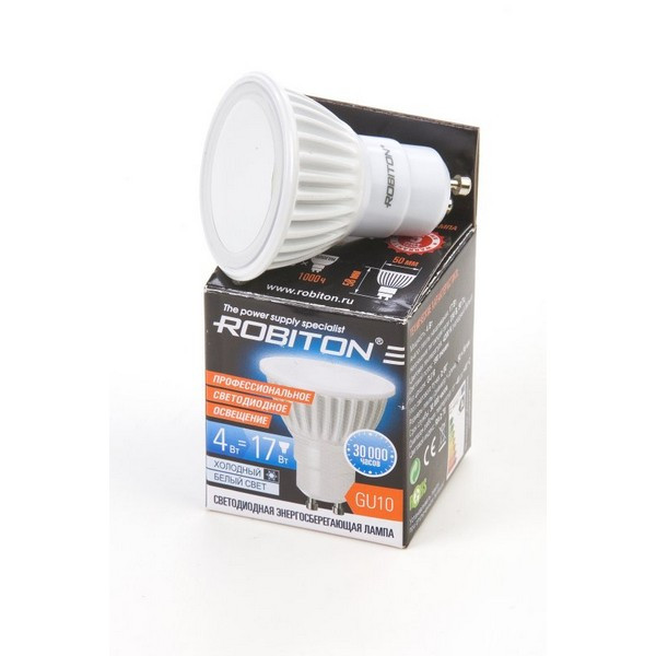 ROBITON LED PAR16-4W-4200K-GU10 BL1 Лампа светодиодная