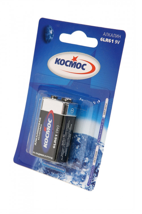Батарейка КОСМОС 6LR61 BL1