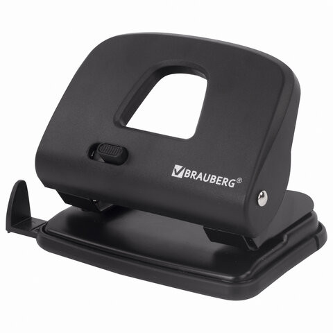 Дырокол BRAUBERG SX-20, до 20 листов, черный (BRAUBERG 229694)