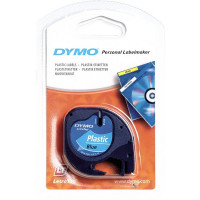 DYMO S0721650 Лента  DYMO для LT-100H 12 ммх4 м , пластиковая, синяя, шрифт черный,  1 шт  в блистере