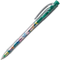 Ручка шариковая автоматическая Stabilo Tropikana 338 Цвет чернил: Зеленый, толщина Линии F 0,38 мм. (STABILO 338/36F) EOL