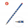 Карандаш чернографитный Stabilo EASYwrite HB, для правшей, синий корпус (STABILO 324/06-HB)