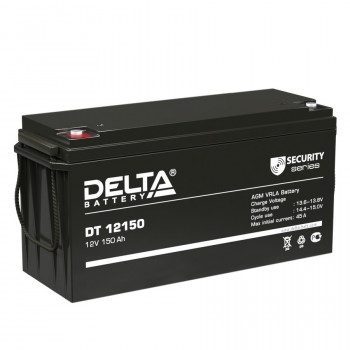 Energon Delta DT 12150 Аккумуляторная батарея DELTA DT 12150 (12В / 150Ач, Тип: AGM, Клемма: Болт М8, ДхШхВ: 486х171х243мм (Полная высота: 243мм), срок службы: 10 лет, Гарантия: 1г, вес: 40кг) 