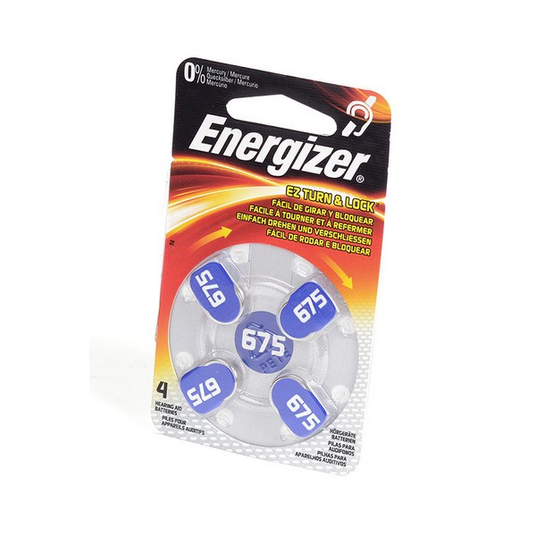 Батарейка Energizer Zinc Air 675 BL4 (Комплект 4 шт.)