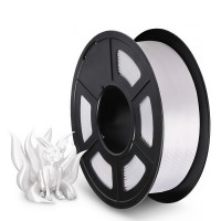 NV Print NVP-3D-SILK-PLA-P-WHITE Филамент NVPRINT Silk PLA+ White для 3D печати диаметр 1.75мм  длина 330 метров  масса 1 кг