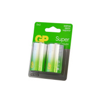 Батарейка GP Super GP13AA21-2CRSBC2 G-TECH LR20 BL2 (Комплект 2 шт.)