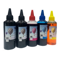 NV Print NVP-INK100-Epd-5 Чернила для аппаратов Epson, комплект 5 цветов (пигментные Bk + водные Bk,C,M,Y) по 100 мл, совместимые