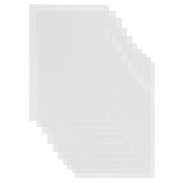 Папка уголок FlexOffice А4 (310x220мм), 0,12 мм, прозрачная (FO-CH01 CLEAR)