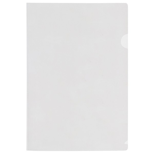 Папка уголок FlexOffice А4 (310x220мм), 0,12 мм, прозрачная (FO-CH01 CLEAR)