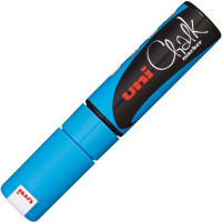 Маркер меловой UNI Chalk 8 мм, светло-синий (UNI PWE-8K Light Blue)