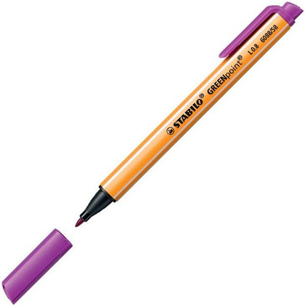 Ручка Капиллярная Stabilo Greenpoint Фиолетовый 0,8 мм. (STABILO 6088/58)